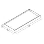 NADSTREŠEK NAD VRATI PALRAM CANOPY SOPHIA 1600 SIVA 160X95X17 - slika 5